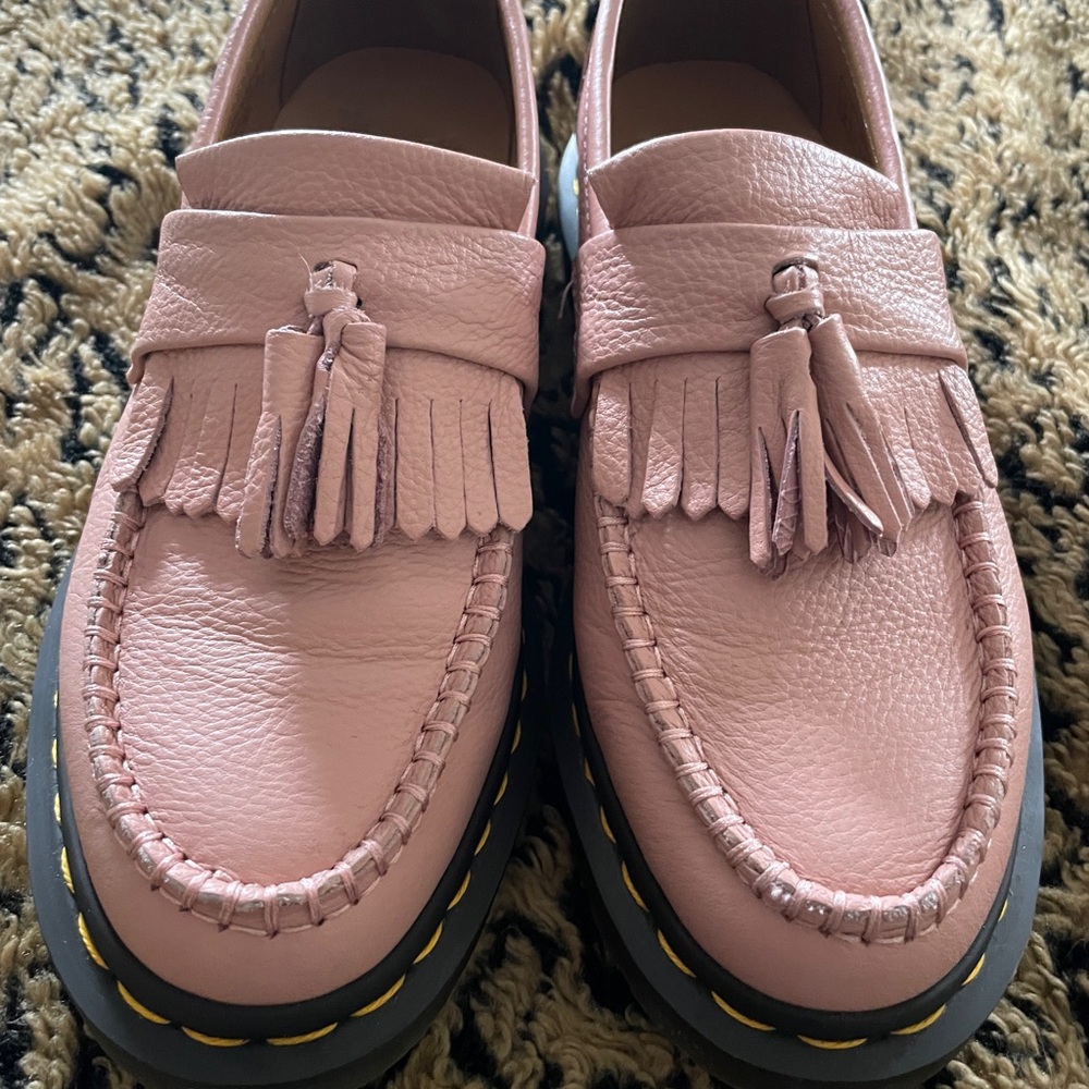 Pink Tassel Adrian Loafers